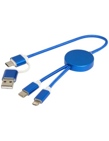 Cavo 5-in-1 in alluminio e plastica riciclata da 30 cm per la sincronizzazione dei dati e la ricarica rapida da 27 W Alasia