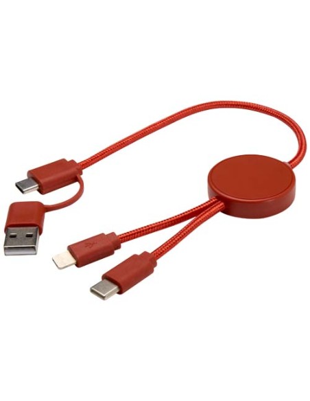 Cavo 5-in-1 in plastica riciclata da 30 cm per la sincronizzazione dei dati e la ricarica rapida da 27 W Citala Cavo 5-in-1 in plastica riciclata da 30 cm per la sincronizzazione dei dati e la ricarica rapida da 27 W Citala