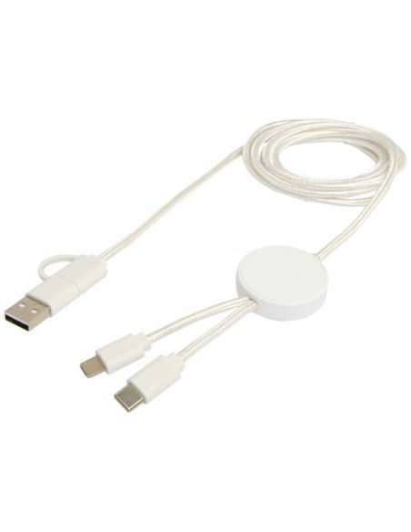Cavo 5-in-1 in plastica riciclata da 150 cm per la sincronizzazione dei dati e la ricarica rapida da 27 W Citala Cavo 5-in-1 in plastica riciclata da 150 cm per la sincronizzazione dei dati e la ricarica rapida da 27 W Citala