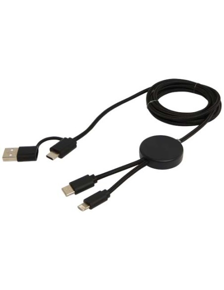 Cavo 5-in-1 in plastica riciclata da 150 cm per la sincronizzazione dei dati e la ricarica rapida da 27 W Citala Cavo 5-in-1 in plastica riciclata da 150 cm per la sincronizzazione dei dati e la ricarica rapida da 27 W Citala