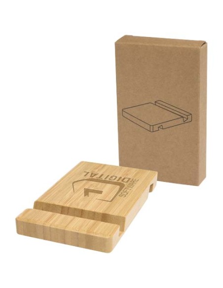 Supporto per tablet e telefono a 2 angoli in bambù Bubup Supporto per tablet e telefono a 2 angoli in bambù Bubup