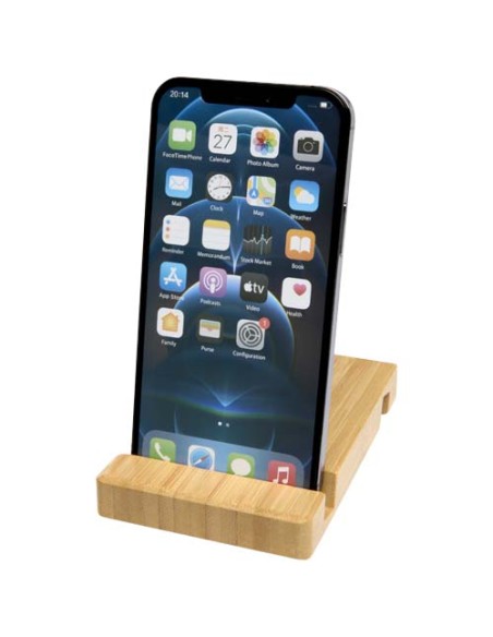 Supporto per tablet e telefono a 2 angoli in bambù Bubup Supporto per tablet e telefono a 2 angoli in bambù Bubup