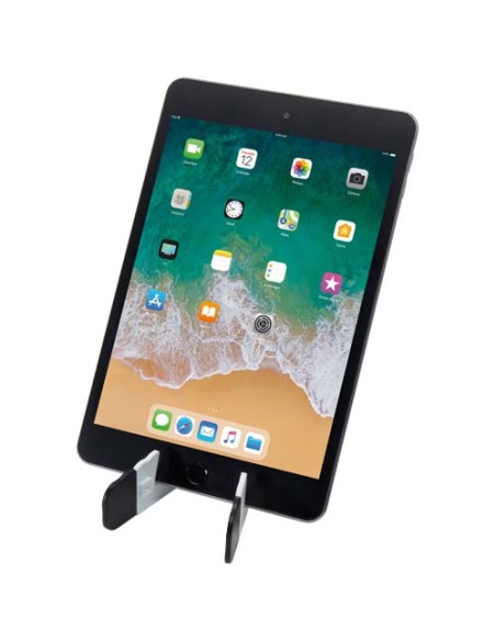 Supporto per tablet e telefono pieghevole in plastica riciclata Buna Supporto per tablet e telefono pieghevole in plastica riciclata Buna
