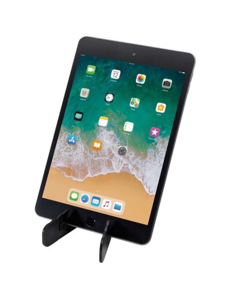 Supporto per tablet e telefono pieghevole in plastica riciclata Buna Supporto per tablet e telefono pieghevole in plastica riciclata Buna
