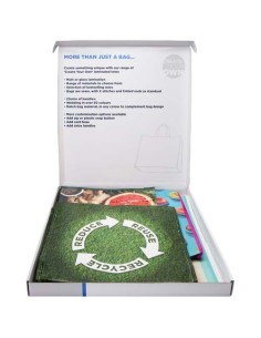 Confezione di borse tote laminate assortite