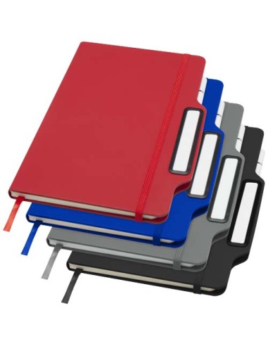 Blocco note formato A5 con copertina rigida e combinazione di penna e matita Nexus