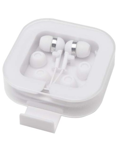 Auricolari tipo C cablati con astuccio in plastica riciclata Dofida