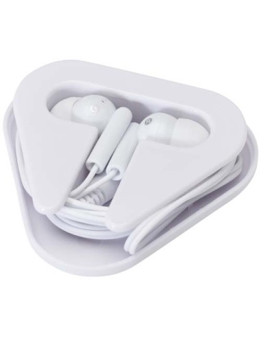 Auricolari con astuccio in plastica riciclata Rebel