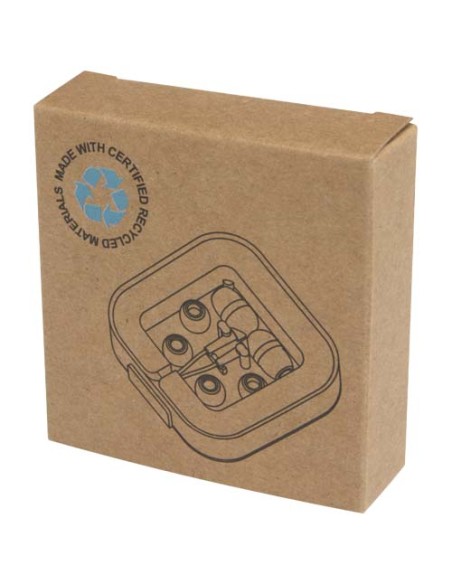 Cuffie tipo C cablate con astuccio in plastica riciclata Baekdu Cuffie tipo C cablate con astuccio in plastica riciclata Baekdu