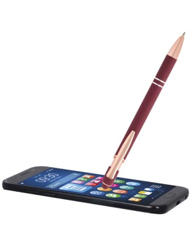 Penna a sfera con finitura oro rosa Nanna (inchiostro blu)