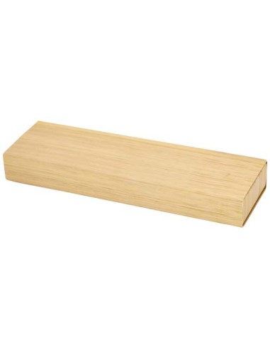 Set di penna a sfera e portamina in bambù Oblys (inchiostro nero)