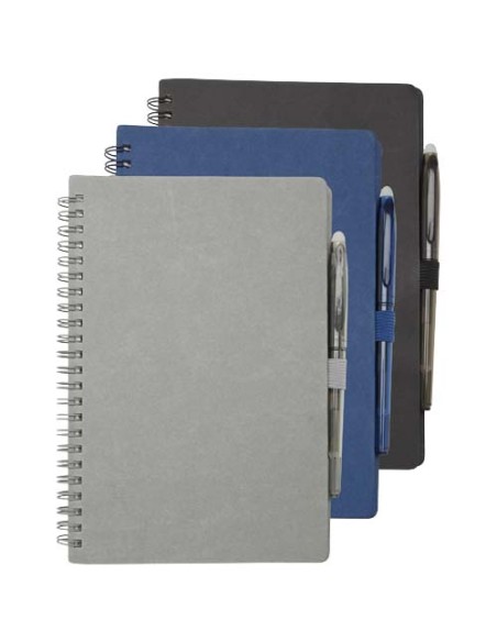 Set blocco note A5 con copertina rigida e penna Slate