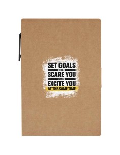 Blocchetto con foglietti adesivi e penna a sfera Swift (inchiostro nero)