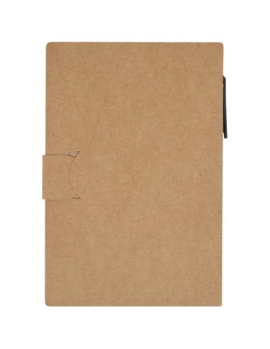 Blocchetto con foglietti adesivi e penna a sfera Swift (inchiostro nero)