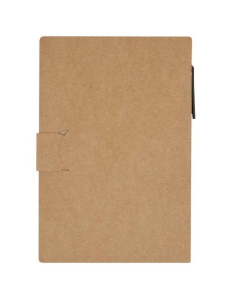 Blocchetto con foglietti adesivi e penna a sfera Swift (inchiostro nero)