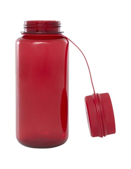 Borraccia sportiva da 900 ml in PET riciclato certificato RCS con coperchio multifunzione Ryder 