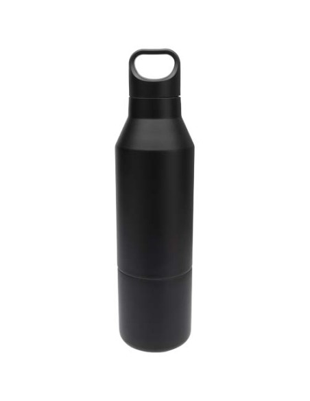 Borraccia termica da 600 ml in acciaio inox riciclato certificato RCS con tazza da 300 ml Odessy