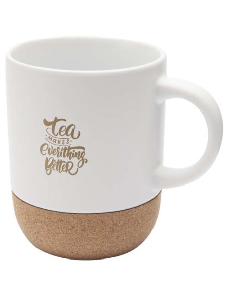 Tazza in ceramica con dettagli in sughero e finitura opaca da 300 ml Billie