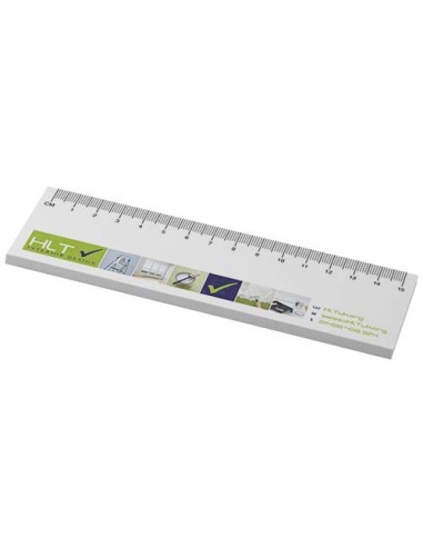 Foglietti adesivi in materiale riciclato con righello stampato da 15cm Sticky-Mate®