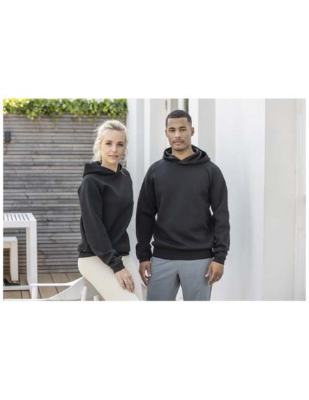 Felpa sportiva unisex con cappuccio in tessuto interlock da 350 g/m² Danali