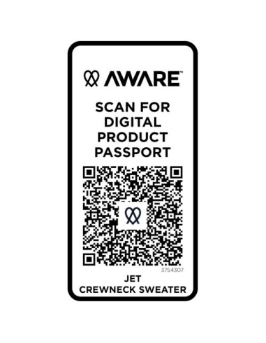 Maglione a girocollo in tessuto riciclato unisex Jet Aware™