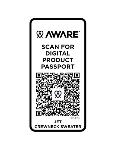 Maglione a girocollo in tessuto riciclato unisex Tin Aware™