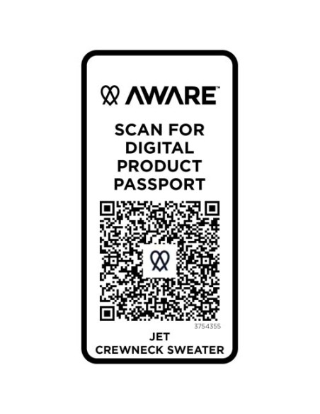 Maglione a girocollo in tessuto riciclato unisex Tin Aware™