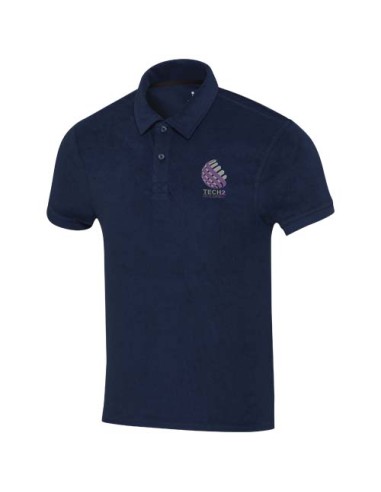 Polo unisex in tessuto terry riciclato da 230 g/m² Akoya