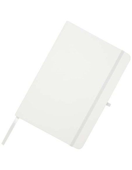 Blocco note formato A5 con copertina rigida in materiale riciclato e pagine a righe Teak