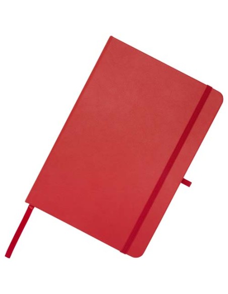 Blocco note formato A5 con copertina rigida in materiale riciclato e pagine a righe Teak