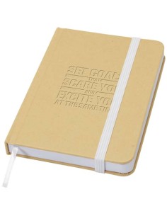 Blocco note formato A6 con copertina rigida in materiale riciclata e pagine bianche Reed
