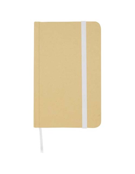 Blocco note formato A6 con copertina rigida in materiale riciclata e pagine bianche Reed