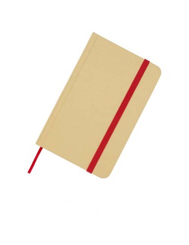 Blocco note formato A6 con copertina rigida in materiale riciclata e pagine bianche Reed