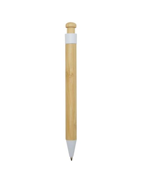Penna a sfera in plastica riciclata e bambù Rattan