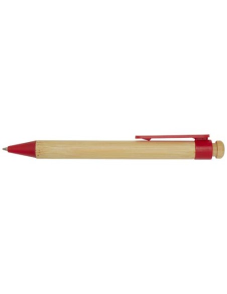 Penna a sfera in plastica riciclata e bambù Rattan