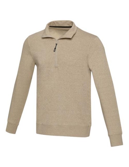 Maglione con cerniera a un quarto in tessuto riciclato unisex Aware™ Tin 