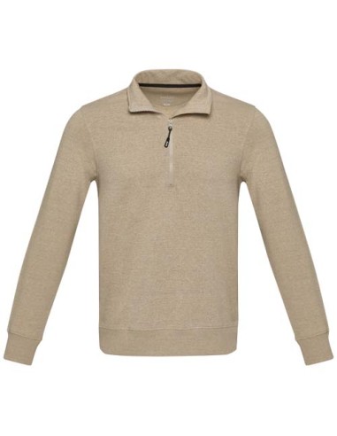 Maglione con cerniera a un quarto in tessuto riciclato unisex Aware™ Tin 