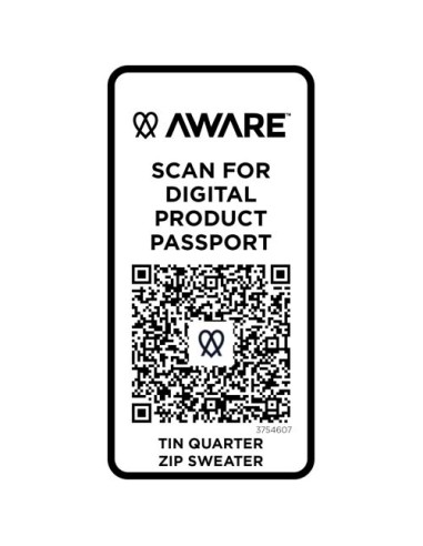 Maglione con cerniera a un quarto in tessuto riciclato unisex Aware™ Tin 