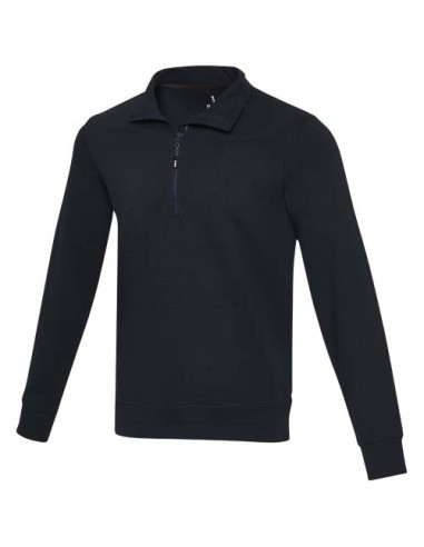 Maglione con cerniera a un quarto in tessuto riciclato unisex Aware™ Tin 