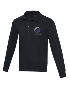 Maglione con cerniera a un quarto in tessuto riciclato unisex Aware™ Tin 