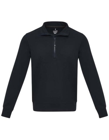 Maglione unisex con cerniera a un quarto in tessuto riciclato da 280 g/m² Tin Aware™