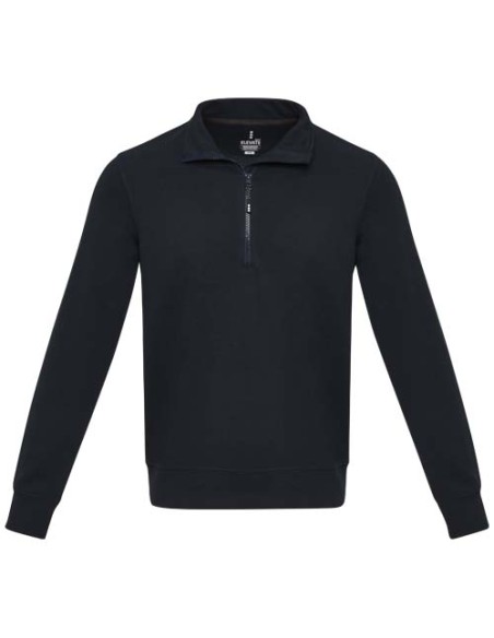 Maglione con cerniera a un quarto in tessuto riciclato unisex Aware™ Tin 