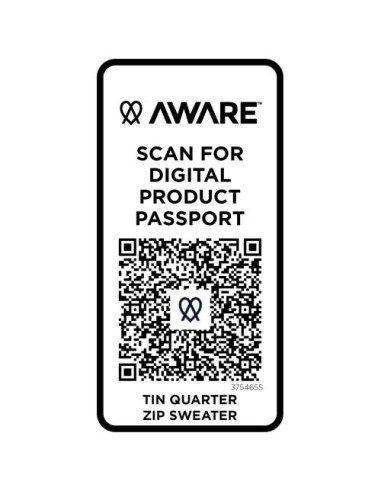 Maglione con cerniera a un quarto in tessuto riciclato unisex Aware™ Tin 