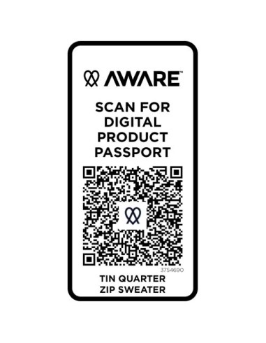 Maglione con cerniera a un quarto in tessuto riciclato unisex Aware™ Tin 