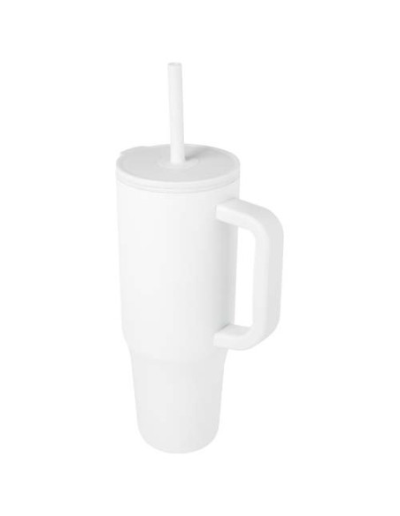 Bicchiere termico da 900 ml certificato RCS con cannuccia in silicone Brady