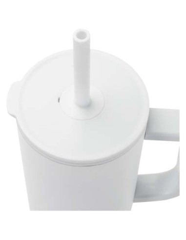 Bicchiere termico da 900 ml certificato RCS con cannuccia in silicone Brady