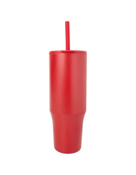 Bicchiere termico da 900 ml certificato RCS con cannuccia in silicone Brady