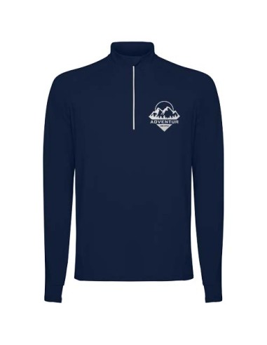 Felpa a maniche lunghe da uomo con mezza zip Estambul