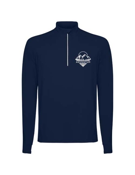 Felpa a maniche lunghe da uomo con mezza zip Estambul