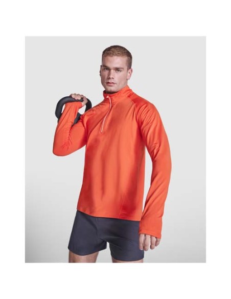 Felpa a maniche lunghe da uomo con mezza zip Estambul